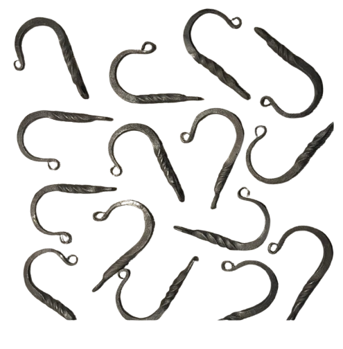 hand forged coat hat hook (12) Hand-Forged Twisted Style Iron Hooks (15)