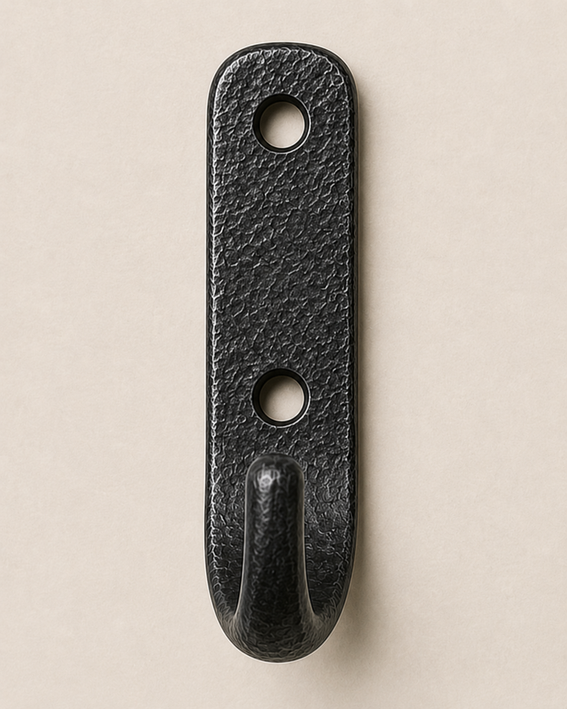 Hand-Forged Wall Hook Double Mounting Holes - Image 2