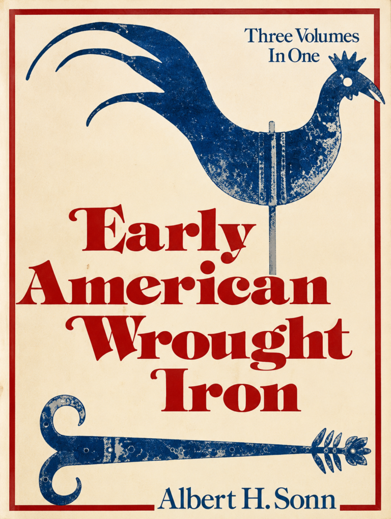 early american wrought iron book cover