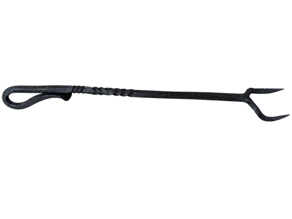 Hand-Forged BBQ & Kitchen Fork — Twisted Handle