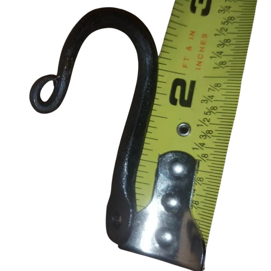 Hand-Forged Rounded Iron Hook — Small Size - Image 2